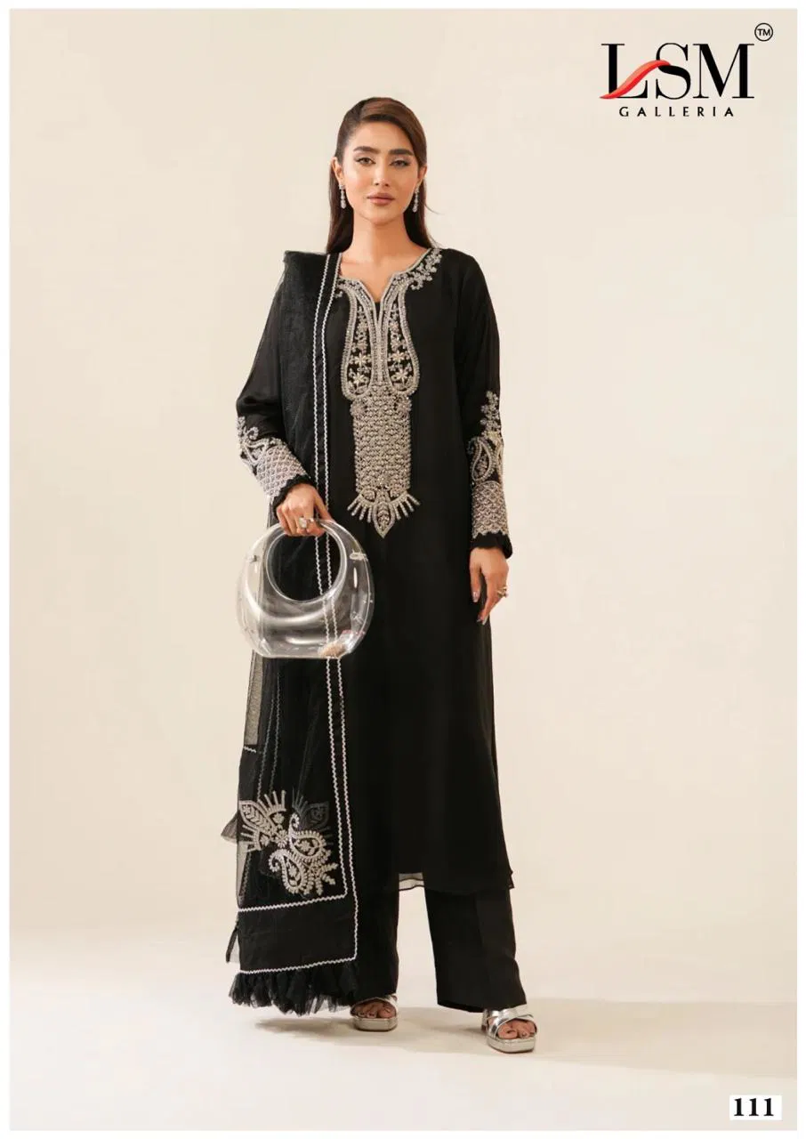 Black & White Vol 1 By Lsm Lawn Cotton Wholesale Pakistani Dress Material In India